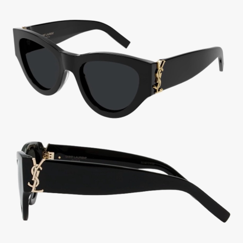 SAINT LAURENT SL M94 Black Cat-Eye shape Sunglasses